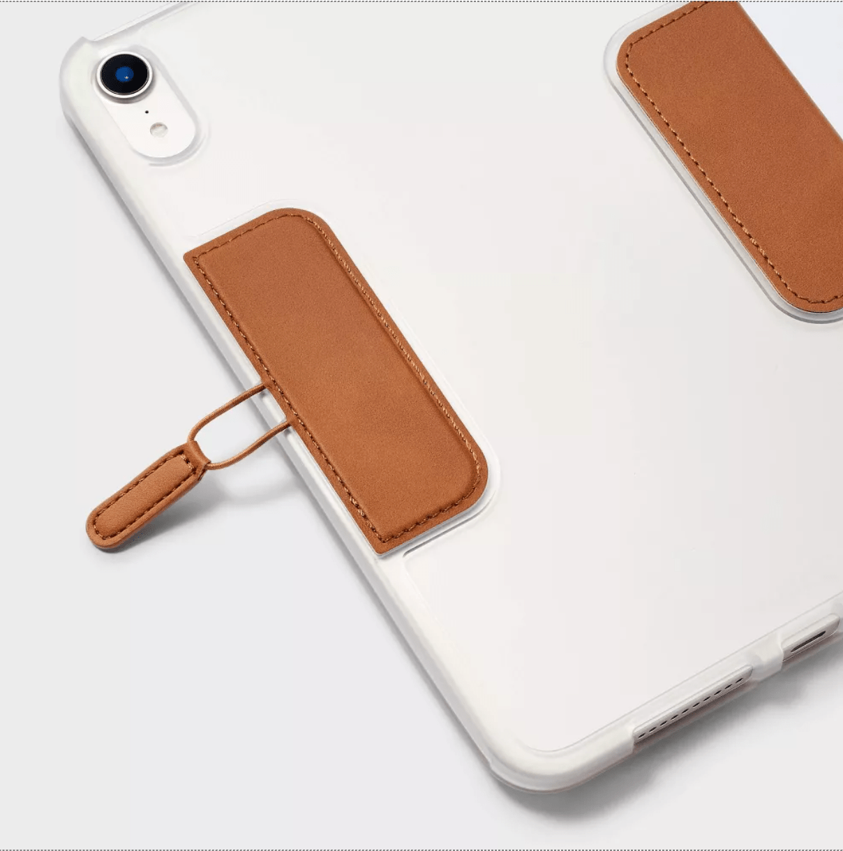 Apple iPad Mini 6 Folio Faux Leather Case - heyday Brown - Tendora