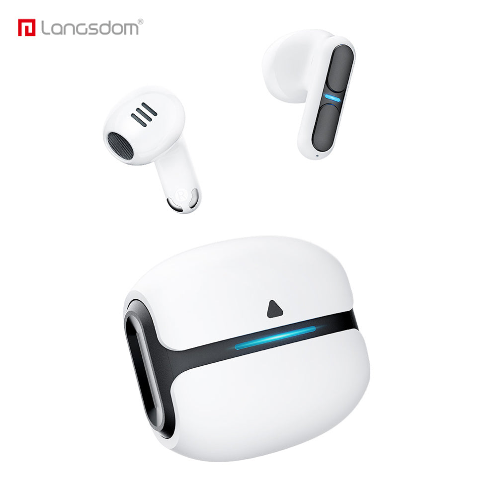 Wireless Bluetooth 5.3 TWS Earphones High Bass Earbuds Noise Cancelling Gaming