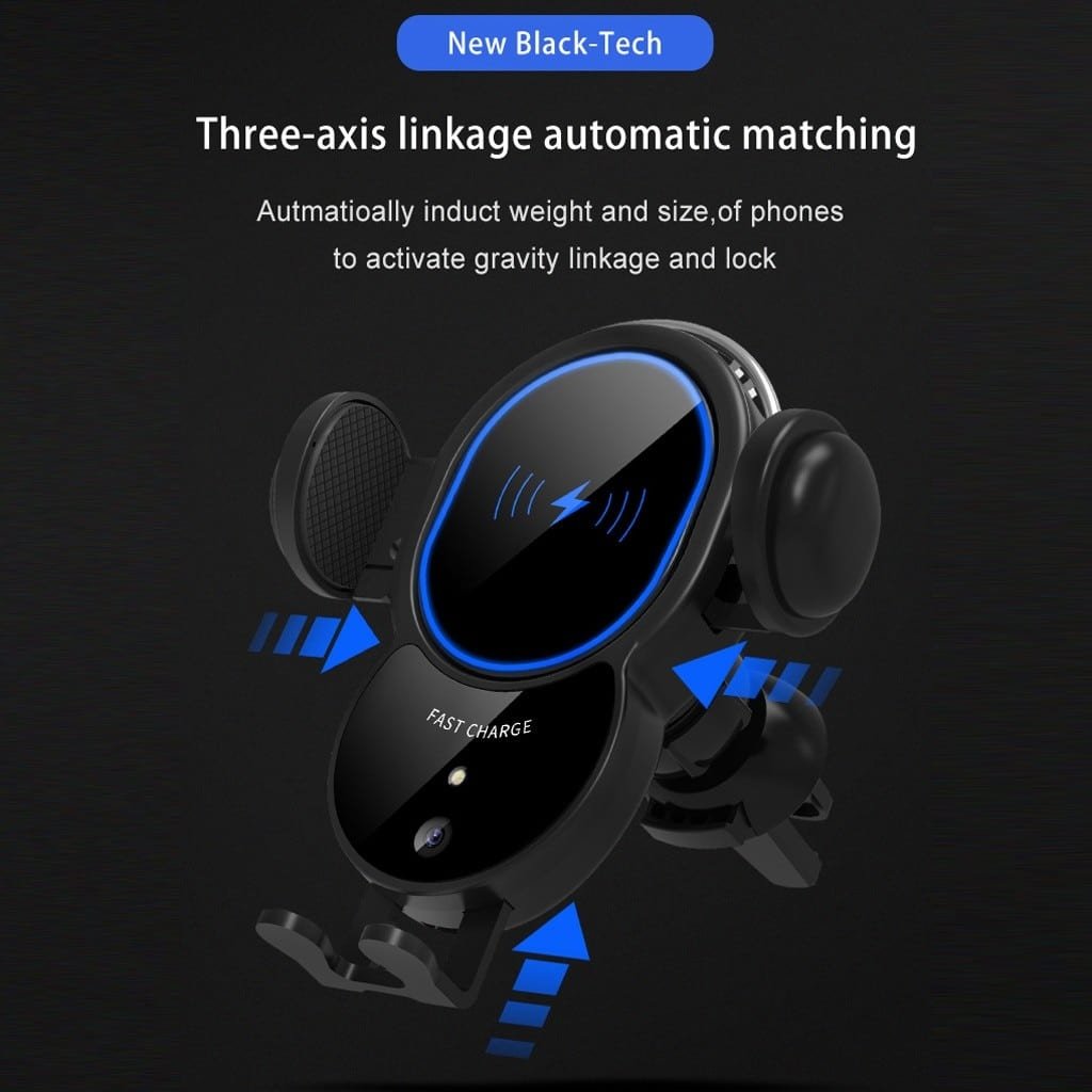10W Wireless Automatic Clamping Mount Fast Charger For Your Car - Tendora