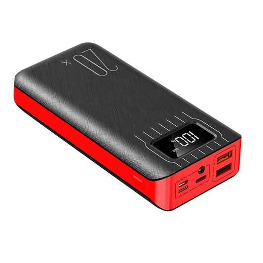 20000mAh External Battery Power Bank Dual USB With LED Flashlight - Tendora