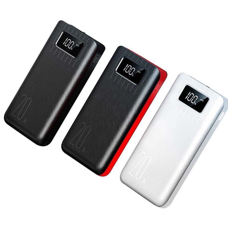20000mAh External Battery Power Bank Dual USB With LED Flashlight - Tendora