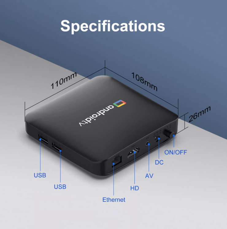 2025 Android 14 Smart TV Box 4K H96 Max UHD WiFi Media Player Amlogic S905L3 Quad core processor 16GB Wireless 2.4G/5G Dual WiFi - Tendora