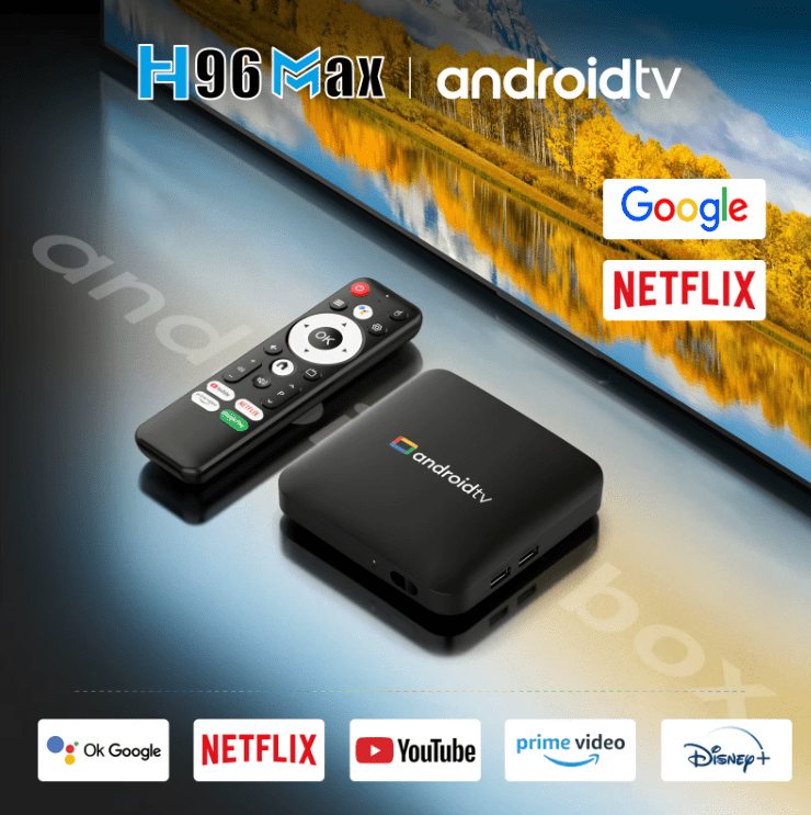 2025 Android 14 Smart TV Box 4K H96 Max UHD WiFi Media Player Amlogic S905L3 Quad core processor 16GB Wireless 2.4G/5G Dual WiFi - Tendora