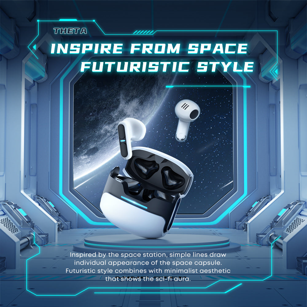 Wireless Bluetooth 5.3 TWS Earphones High Bass Earbuds Noise Cancelling Gaming