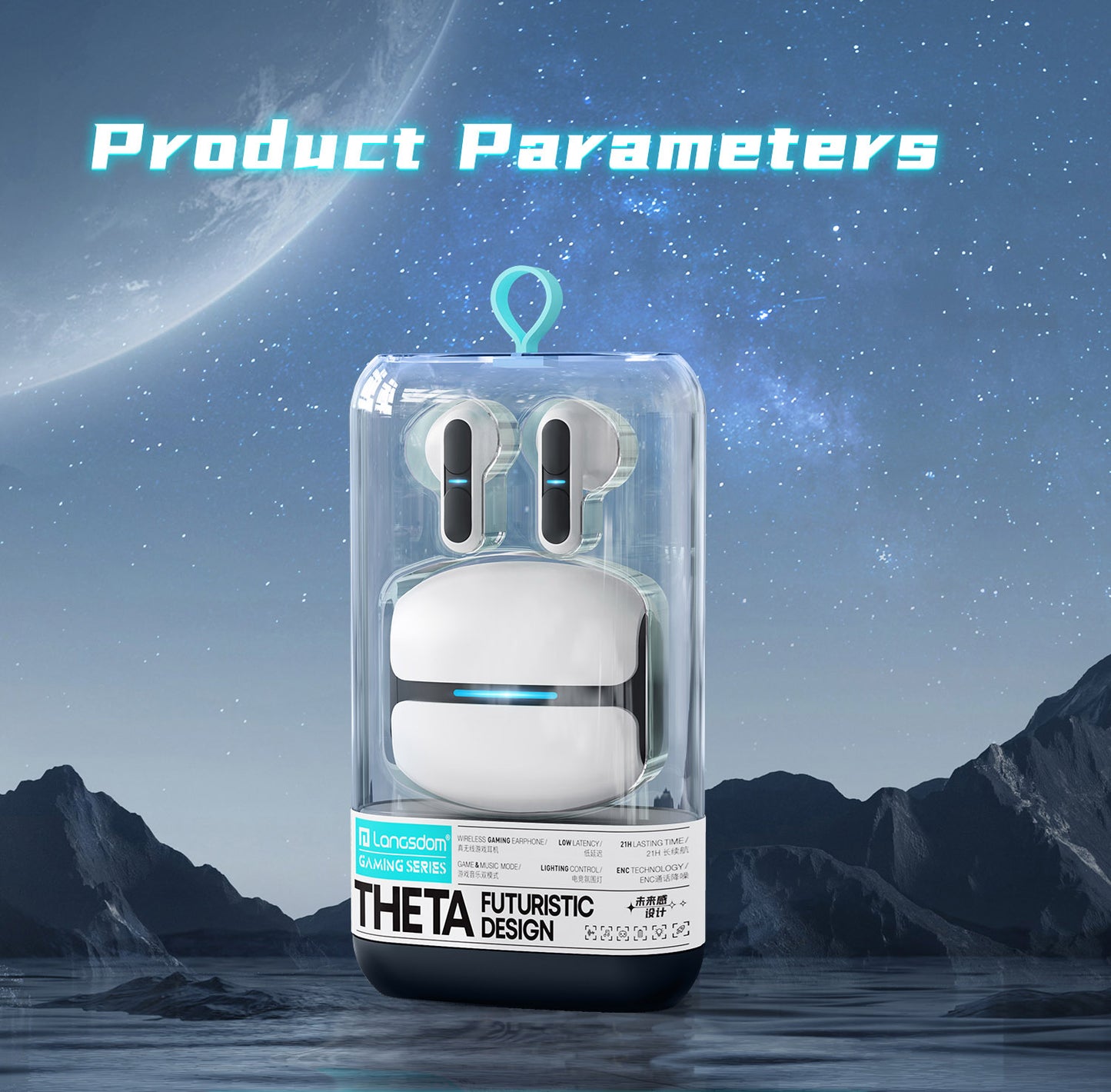 Wireless Bluetooth 5.3 TWS Earphones High Bass Earbuds Noise Cancelling Gaming
