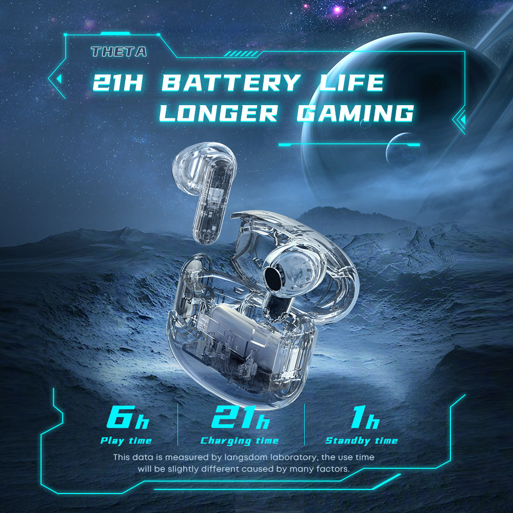 Wireless Bluetooth 5.3 TWS Earphones High Bass Earbuds Noise Cancelling Gaming