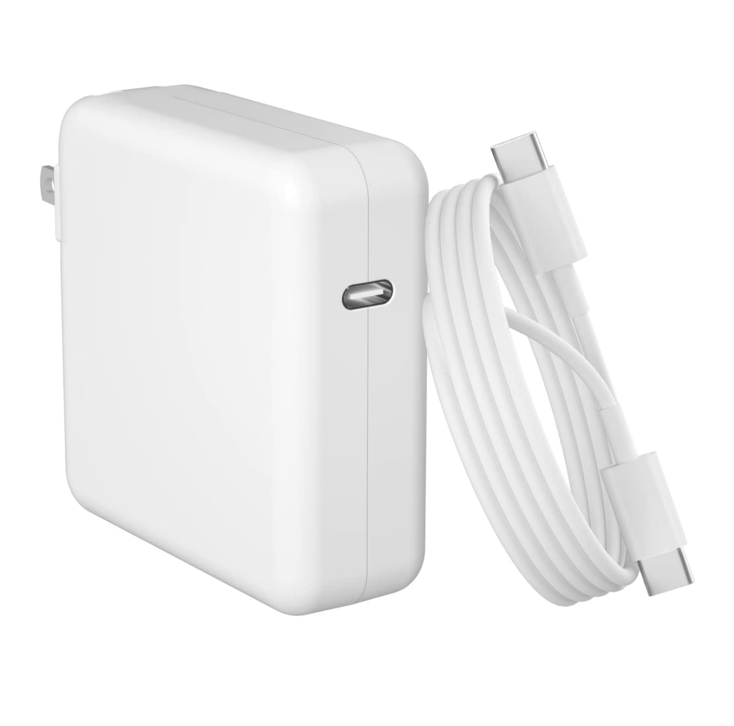 96W USB-C Power Adapter – Fast Charging for MacBook Pro/Air, iPad Pro, Dell XPS, Smartphones with 6.6ft Cable - Tendora