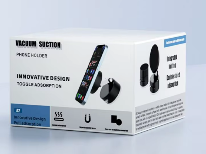 Screen Wall Glass Car Magnetic Phone Holder Hands Free Double Sided Magnetic Vacuum Suction Phone Mount Holder for All Phones