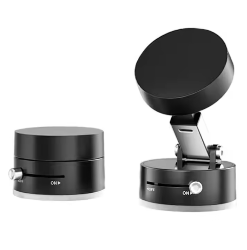 Screen Wall Glass Car Magnetic Phone Holder Hands Free Double Sided Magnetic Vacuum Suction Phone Mount Holder for All Phones