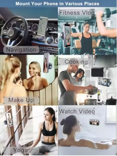 Universal 360 Degree Super Strong Vacuum Suction Phone Holder Car Magnetic Phone Holder