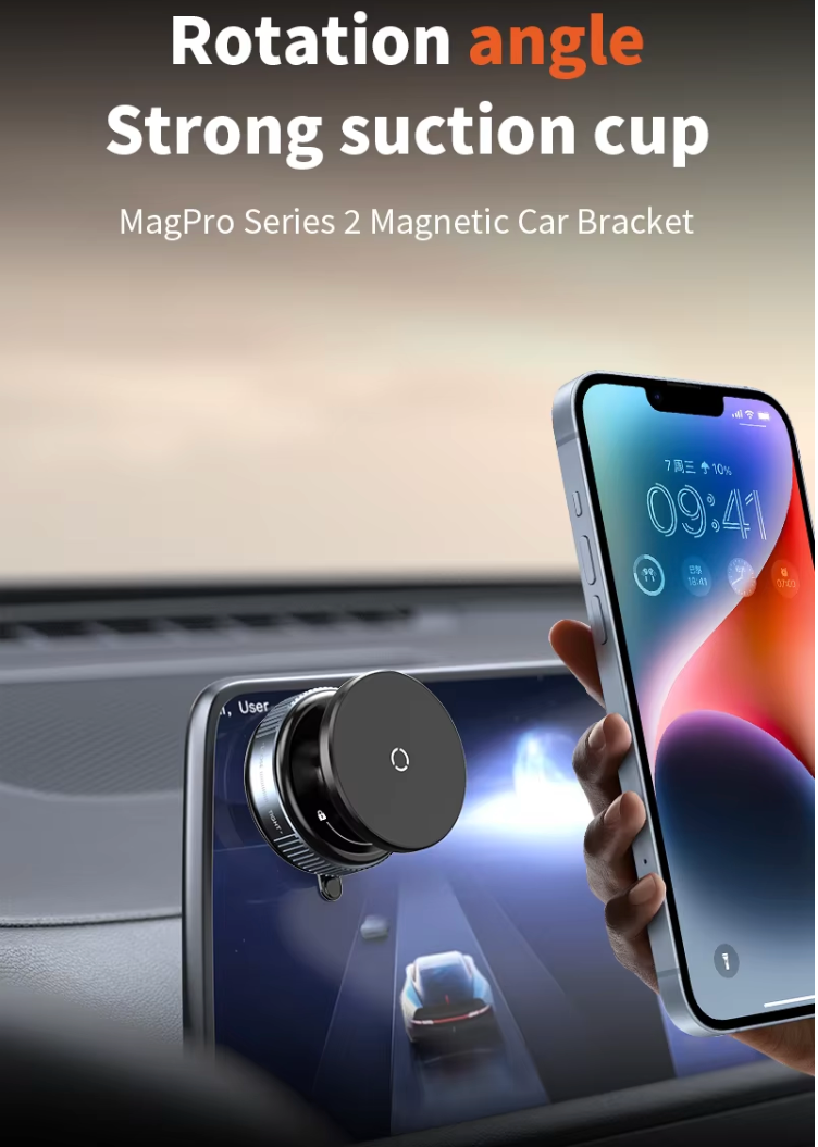 Universal 360 Degree Super Strong Vacuum Suction Phone Holder Car Magnetic Phone Holder