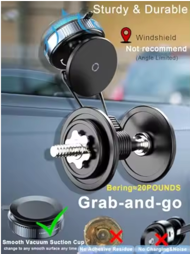 Universal 360 Degree Super Strong Vacuum Suction Phone Holder Car Magnetic Phone Holder
