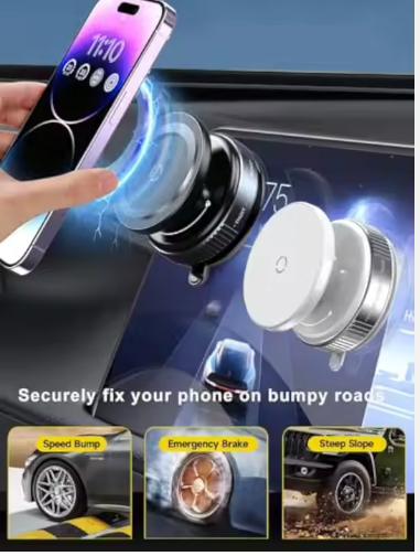Universal 360 Degree Super Strong Vacuum Suction Phone Holder Car Magnetic Phone Holder