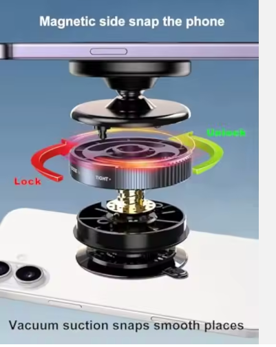 Universal 360 Degree Super Strong Vacuum Suction Phone Holder Car Magnetic Phone Holder