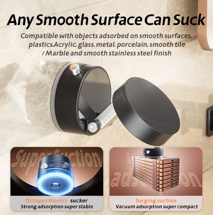 Screen Wall Glass Car Magnetic Phone Holder Hands Free Double Sided Magnetic Vacuum Suction Phone Mount Holder for All Phones