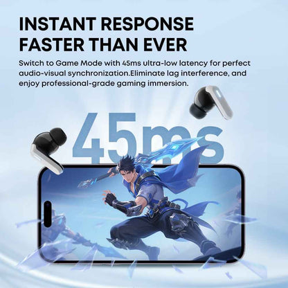 APP Customizable Wireless Gaming Earbuds with ANC Noise Cancellation & Bluetooth 6.0 TWS Earphones - Tendora