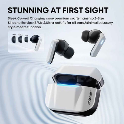 APP Customizable Wireless Gaming Earbuds with ANC Noise Cancellation & Bluetooth 6.0 TWS Earphones - Tendora
