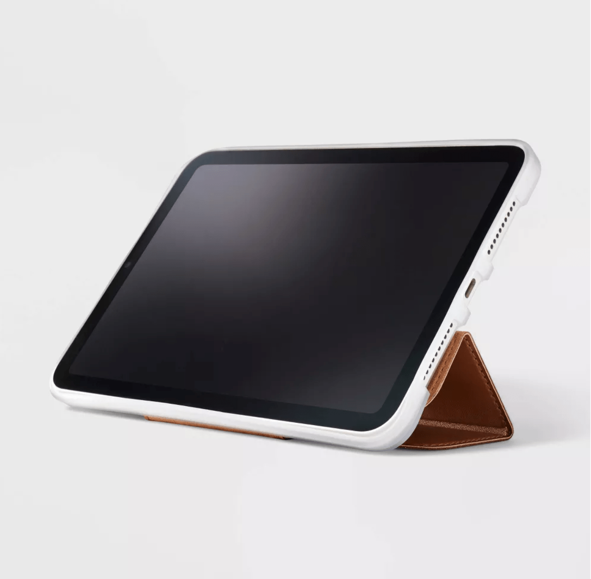 Apple iPad Mini 6 Folio Faux Leather Case - heyday Brown - Tendora