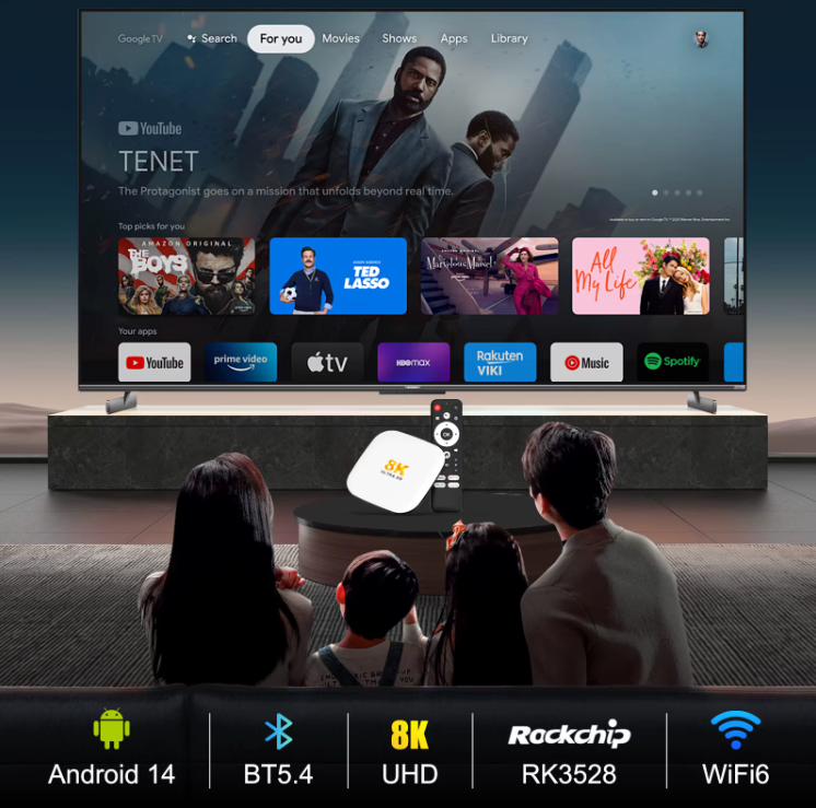 H96 Max Android 14 TV Box | 8K UHD Smart Media Player