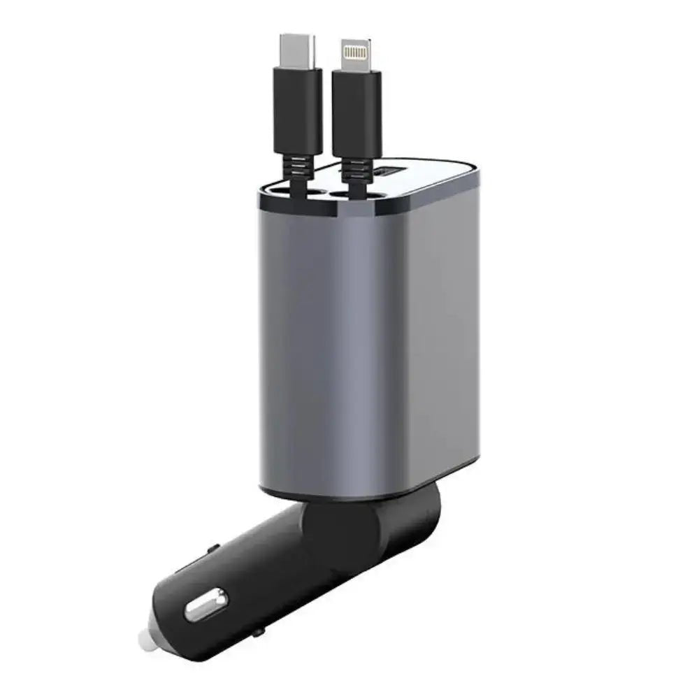 FAST 100W Car Phone Charger Lighter USB And TYPE - C Adapter - Tendora