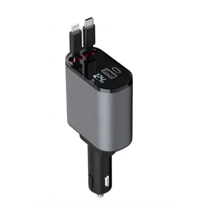 FAST 100W Car Phone Charger Lighter USB And TYPE - C Adapter - Tendora