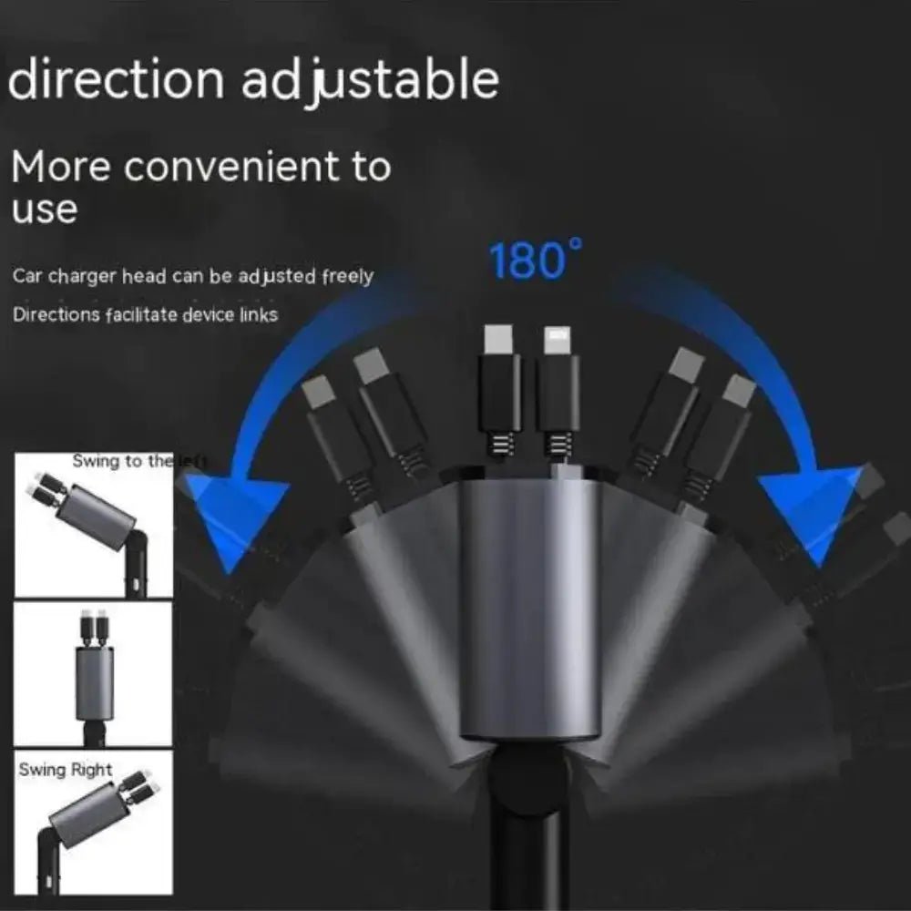 FAST 100W Car Phone Charger Lighter USB And TYPE - C Adapter - Tendora