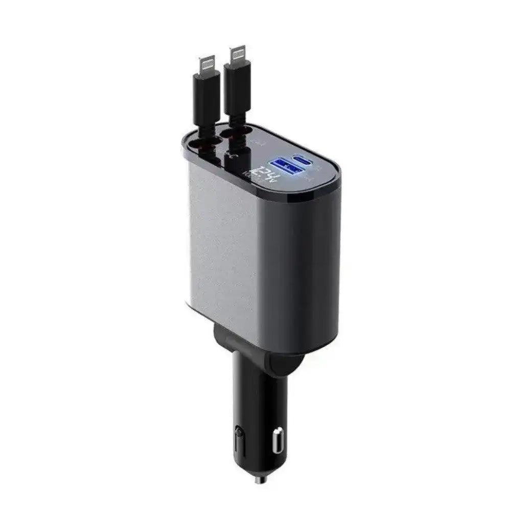 FAST 100W Car Phone Charger Lighter USB And TYPE - C Adapter - Tendora