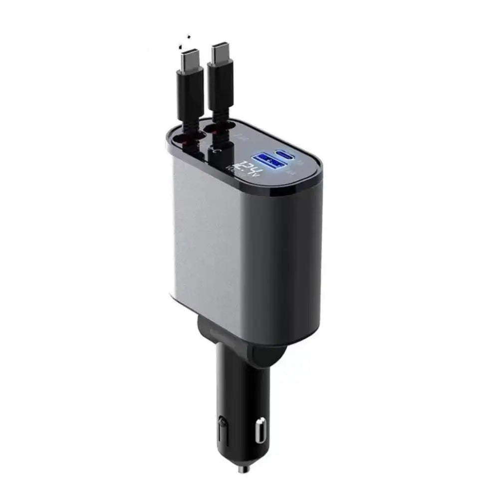 FAST 100W Car Phone Charger Lighter USB And TYPE - C Adapter - Tendora