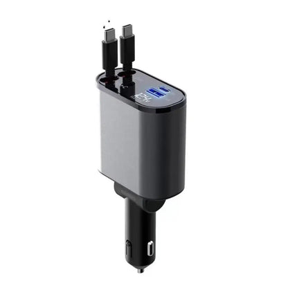 FAST 100W Car Phone Charger Lighter USB And TYPE - C Adapter - Tendora