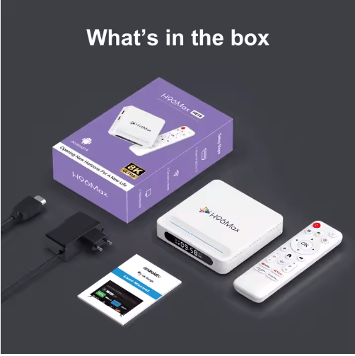 H96 Max Android 14 Smart TV Box 2025 – 8K UHD Media Player, 128GB Storage, 4GB RAM, WiFi6, Bluetooth 5.4, LED Display, Quad - Core H618 - Tendora