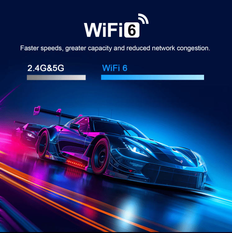 H96 Max Android TV Box 8K UHD - 4GB RAM, 128GB Storage, Quad Core Rockchip, WiFi 6, BT 5.4 - Tendora