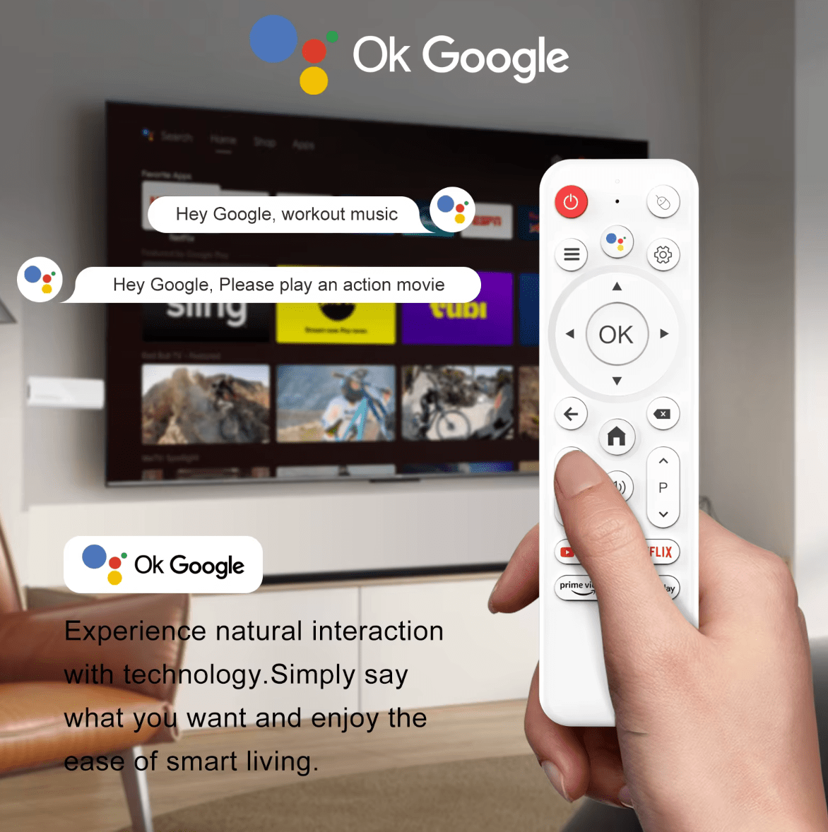 H96 Max Android TV Stick 4K UHD | WiFi 6 Dual Band | Android 14 | Quad - Core Allwinner H313 | HDR Smart Streaming Media Player - Tendora