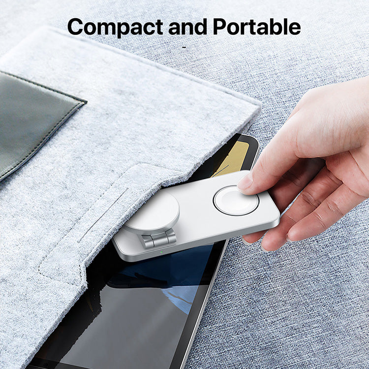 3-in-1 Magnetic Wireless Charger Foldable for iphone 16,15, 14,13,12 Airpod 2025